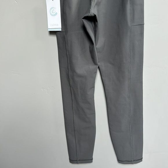 NWT Johnny Was Calme Endurance High Waist 7/8 Leggings with Pockets in Gray S - Picture 7 of 9
